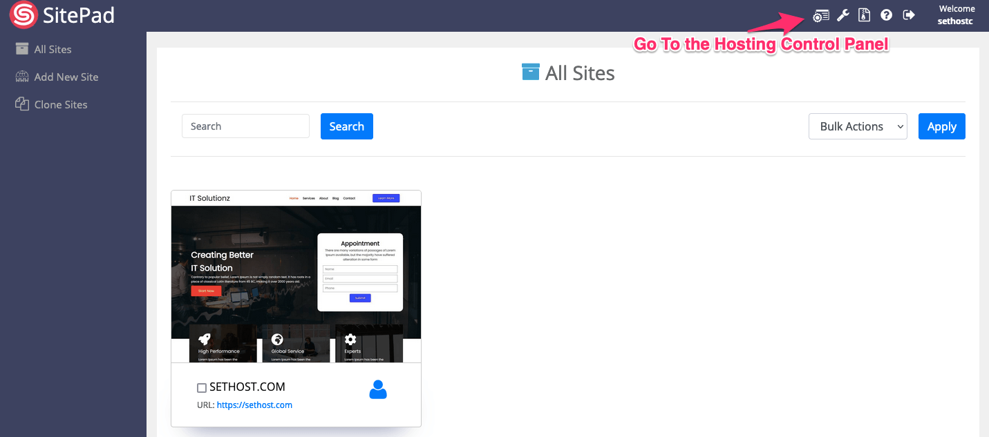 DirectAdmin Control Panel